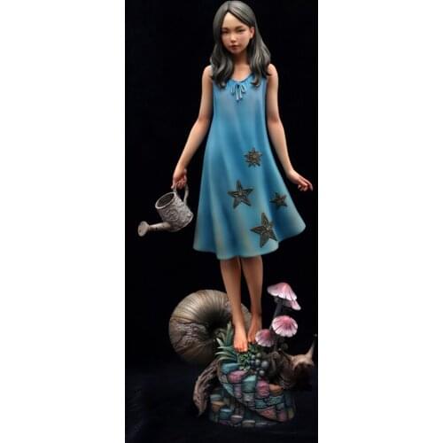 1/6 Scale Resin Figure Kit Unpainted The Garden Awakening Self-Assembled Model Kit Colorless Anime Figure No.36