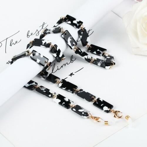 New Leopard Acrylic Sunglasses Chains for Women Men Vintage Mask Chain Holder Neck Strap Lanyard Glasses Chain Eyeglasses Strap