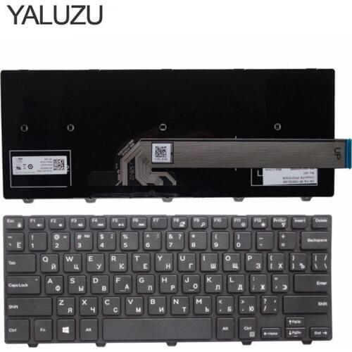 YALUZU russian Laptop Keyboard for Dell 14-5447 14C 14M 3000 3441 3451 3442 N3442 14 5000 14MR MD PD LR 3446 3447 3442 5442 5447