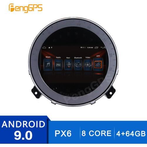 7 Inch 4+64G 2 Din Stereo Android 9.0 for BMW Mini R56 R60 Cooper 2007-2014 GPS Navigation DVD Player Radio Multimedia 4K Unit