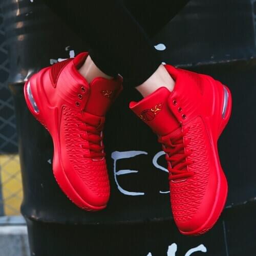 High-top Men Basketball Shoes Classic Air Cushioning Sneakers Men Trainer Outdoor Sports Shoes Men Chaussures De Basket Shoes