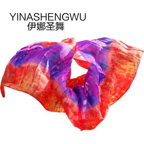 Belly Dancing 100% Silk Veils Belly Dance Props Women Customizable Belly Dance Silk Veil Dance Veil For Girls