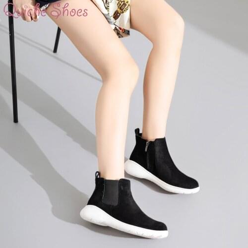 Woman Vintage Leopard Low Heels Women Retro PU Leather Ankle Boots 2020 Womens Zip Ladies Shoes Female Short Boots Plus Size