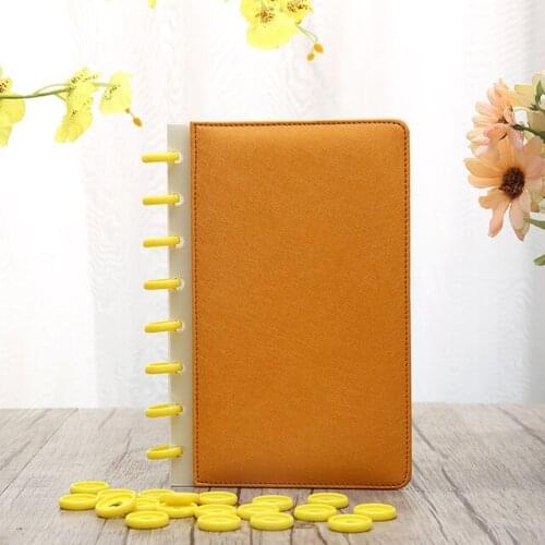 100 PCS 24mm Notebook plastic binder ring binder buckle DIY 360 degree rotating mushroom hole color learning binding supplies