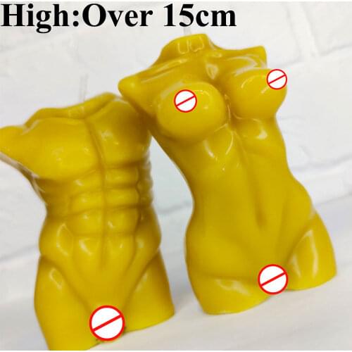 15cm Large Art Body Candle Mold 3D Scented Candle Silicone Mould Handicraft Soap Aromatherapy Plaster Wax Resin Molds Home Decor