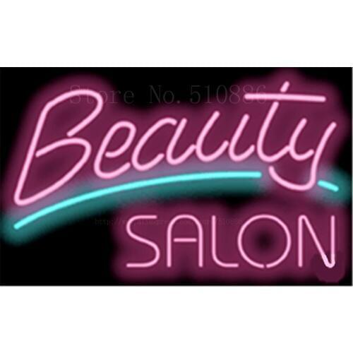 17*14" Beauty Salon Designer NEON SIGN REAL GLASS BEER BAR PUB LIGHT SIGNS store display Restaurant Shop Advertising Lights