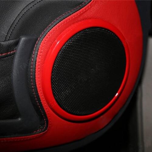 2 pcs Car speaker Protection Cover Sticker Interior Trim decoration For Mercedes 08-14 Smart 451 Fortwo car styling accessories