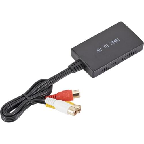 HDMI-compatible To AV Converter To Video Audio RCA Converter Adapter Supports PAL/NTSC Compatible for PS3 PS4 DVD Xbox Projector
