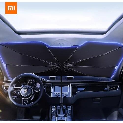 Xiaomi Mijia Youpin Car front gear sun-proof and heat-insulating sunshade shade 10 bone anti-concave umbrella stand