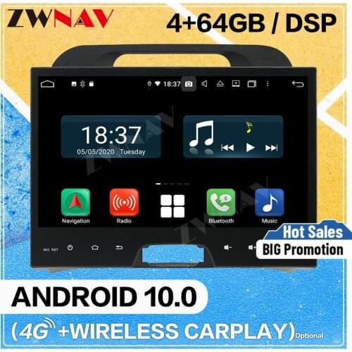 128GB Carplay Android 10.0 screen Car DVD Player for Kia Sportage 2010 2011 2012 WiFi GPS Navigation Auto Radio Stereo Head unit
