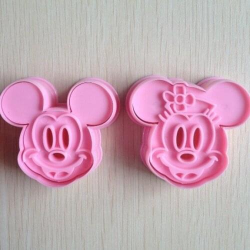Biscuit mould 2pcs/set Pink shape Cake mold sugar arts set Fondant Cake tools cookie cutters
