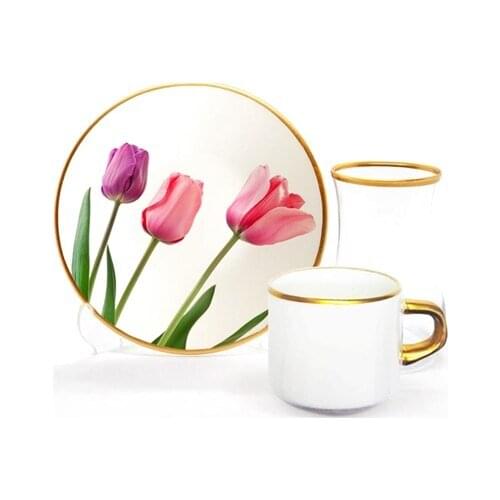 Drop Focus Tea Coffee Set 18 Pieces Tulip