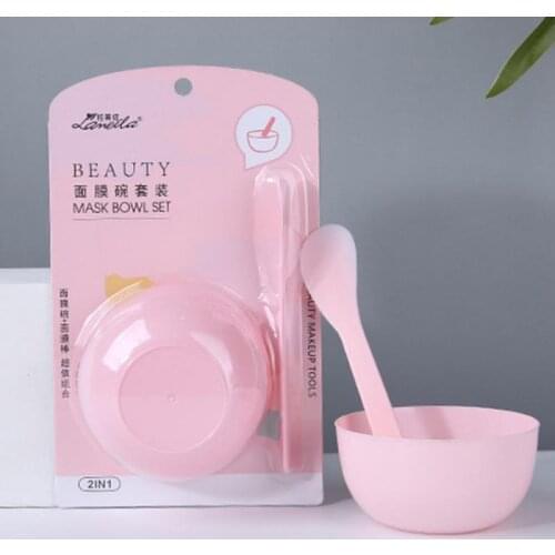 DIY Mask Facial Bowl Stick Tool Two-Piece Set New Facial Mixing Brush Face Mask Mud Skin Care Makeup Treatment Tool Comestics