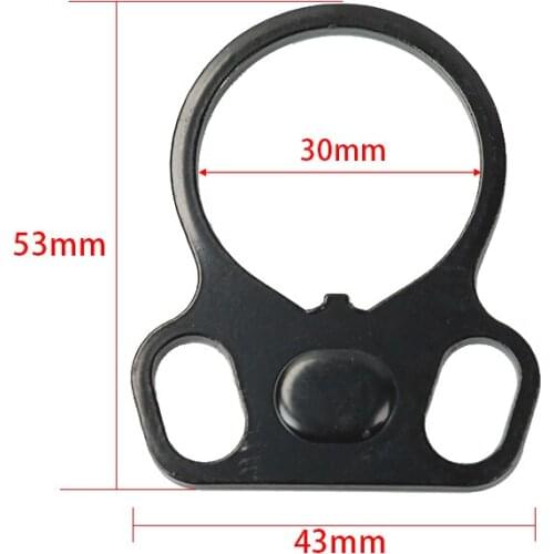 Ambidextrous Dual Loop Single Point Gun Accessories End Plate Sling Adapter Mount For AR-15 M-4 M4 Steel 223 Receiver Hunting