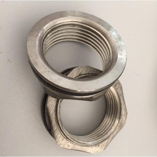 2PCS Stainless Steel Pipe Swivel Fitting Nut Water Tank Connector 3/4" Inch Female BSP LXM