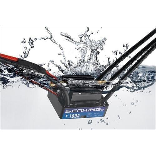 Hobbywing SeaKing V3 Series 180A V3 2-6S Lipo Electronic Waterproof Speed Controller ESC for RC Bait Fishing Boat
