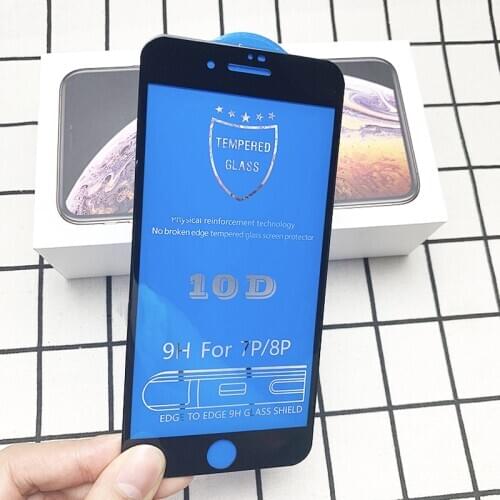 10D Full Curved Tempered Glass For iPhone 11 Pro XS Max 7 8 6 6S Plus XR XS MAX Screen Protector protective Film