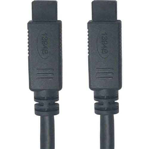 FireWire 1394b 800 IEEE 9 Pin to 9 Pin Male to Male Cable for Mac Pro, MacBook Pro, Mac Mini, iMac PC,Digital Cameras, SLR 1.8m