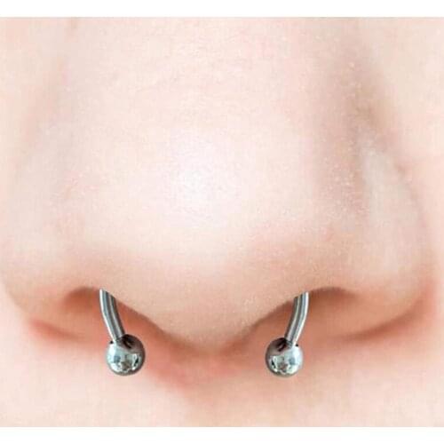 Fake Piercing Nose Ring Alloy Nose Piercing Hoop Septum Rings For Women Jewelry