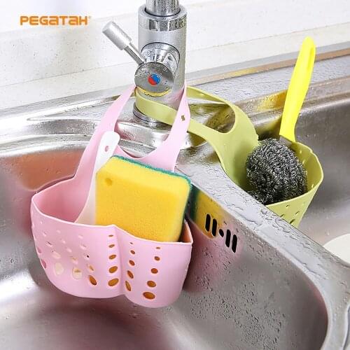 Kitchen Accessories Sink Shelf Soap Sponge Drain Rack Bathroom Holder Suction Cup Kitchen Organizer kitchen Accessories Wash