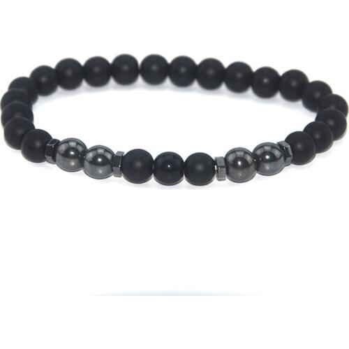 New Fashion Men Bracelet Sets Trendy Handmade Classic Strand Stone Beaded Bracelet For Men Jewelry Gift Pulsera Hombre
