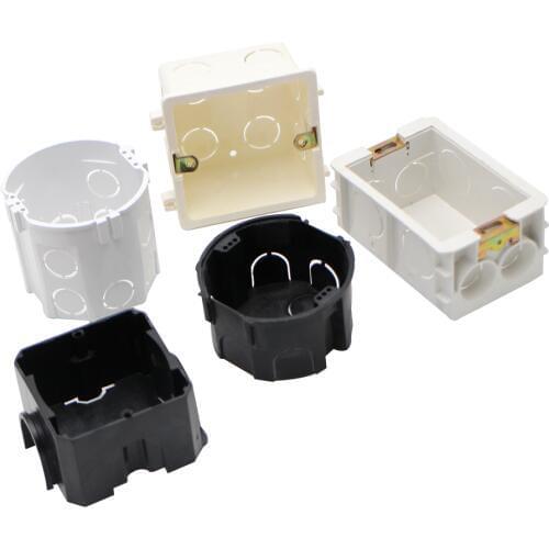 External Mounting dark Box Wall switch Socket cassette 86mm Mount Switch Box Secret Stash Repair Screw Electrical Accessories