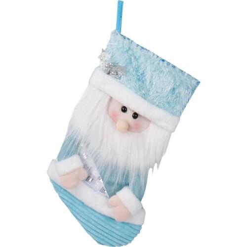 Christmas Socks Stocking Velvet Elegant Design Polyester Decoration Home Decor Stockings Santa Pattern Highest Quality Pendant