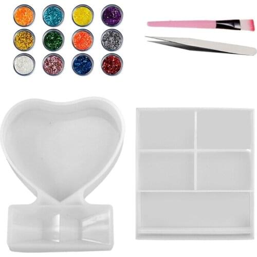 DIY Crafts Jewelry Epoxy Resin Mold Photo Frame Casting Silicone Mould