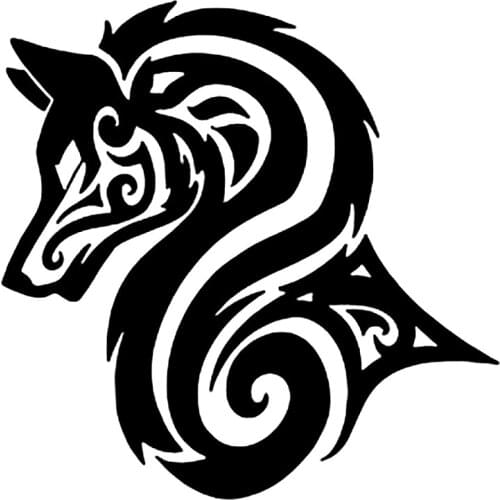 S51971# Various Sizes/Colors Car Stickers Vinyl Decal Wolf Version Motorcycle Decorative Accessories Creative