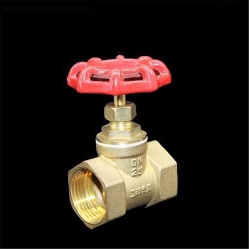 Thick Full Copper Gate Valve 4 Points Pure Copper Water Valve Globe Valve Double Inner Wire Copper Gate Valve Brass Valve