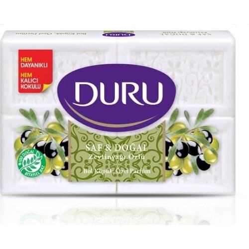 Duru Saf&Doğal Kalıp Sabun Zeytinyağlı 4x150 600gr