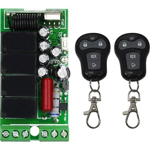 Universal Wireless Remote Control AC110V 220V 230V 4CH10A Relay Receiver Module 315 MHz 433 MHZ RF Switch for Gate Garage opener