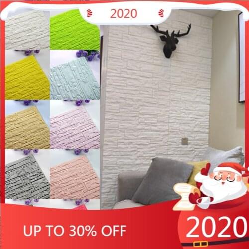 3D Wall Stickers Imitation Brick Bedroom Decor Waterproof Self-adhesive Wallpaper For Living Room Kitchen TV Backdrop Decor