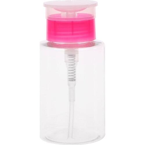 160ml Empty Pump Dispenser Liquid Gel Polish Remover Clean Bottle For Nail Art