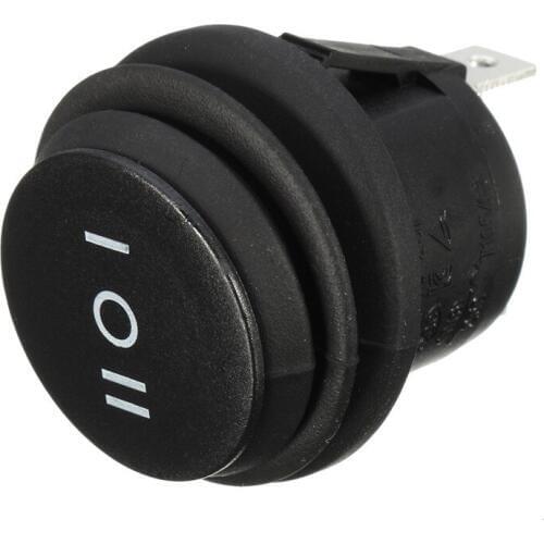 1X ON/OFF/ON 3 Position SPDT Round Boat Rocker Switch 6A/250V 10A/125V Car Dash Dashboard Truck RV ATV Home