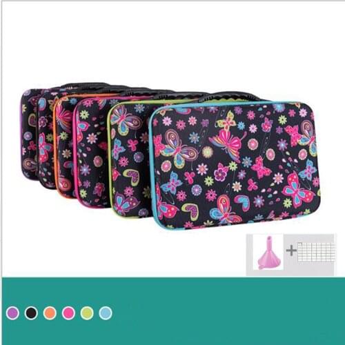 80 bottles of diamond painting box tool container storage box handbag bead nail storage p zipper diamond embroidery accessories