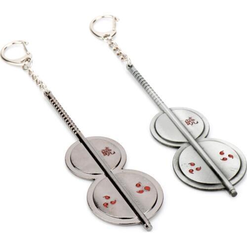 Naruto Key Chain Uchiha Madara Cucurbit Alloy Keychain Accessories Pendant Key Ring Charms Keychains for Ladies