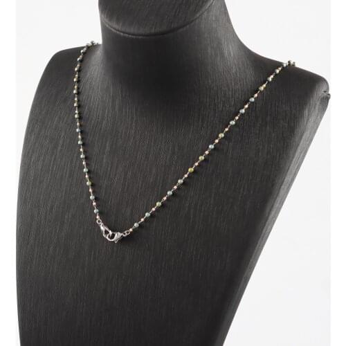 Sanying M87010 Fashion Eyeglasses Chain Mask Chain Stainless Steel Beads Chain For Women Jewelry Making Accessories,72.7cm/lot