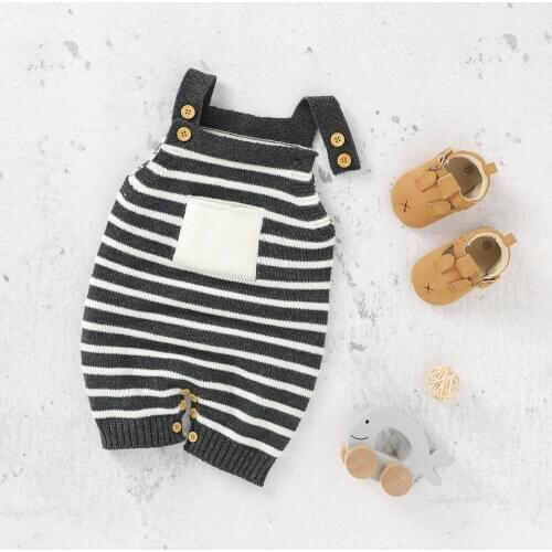 Baby Rompers Sleeveless Newborn Infant Boy Girl Autumn Outerwear Jumpsuits Playsuits One Pieces Toddler Children Knitted Overall