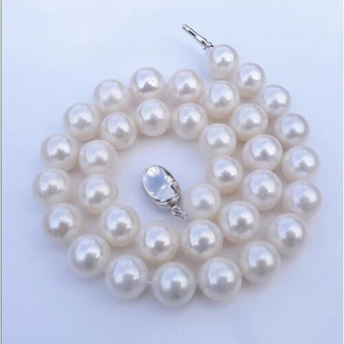 Expensive natural pearl sweater FINE jewelry circle close to genuine bright light necklace