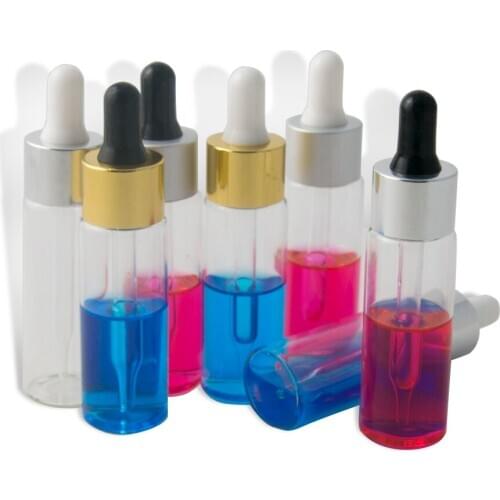 30ml Travel Transparent Glass Dropper Bottle Jars Vials With Pipette For Cosmetic Perfume Bottles 1oz glass pipette bottles