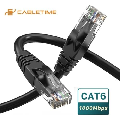 CABLETIME Ethernet Cable Lan Cat6 RJ45 UTP Internet Newtwork Cable for Patch Cord Router Laptop LAN Cable C399