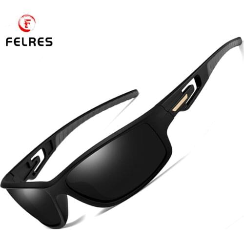 FELRES TR90 Frame Sport Polarized Sunglasses For Men Outdoor Driving Cycling Fishing Hiking UV400 Glasses 201910