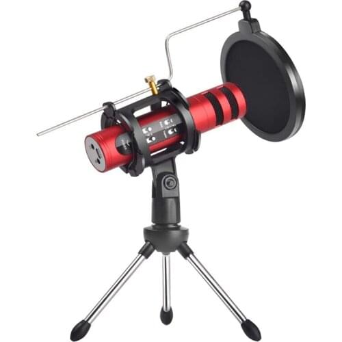 Game Microphone with Variable Sound Rechargeable Computer Microphone is Suitable for Live Singing and Recording