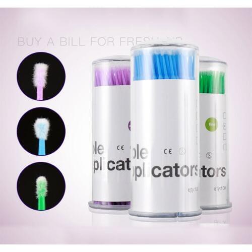 Beauty tools 400Pcs Microblading Micro Brushes Swab Lint Tattoo Permanent Supplies disposable micro appplicators