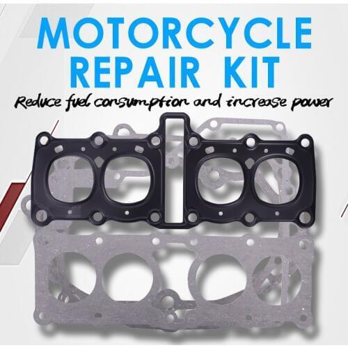 Motorcycle Complete Engine Gasket Cylinder Cover Bottom Overhaul Pad Gasket Set Stator Set For Yamaha FZR250 1HX small ban