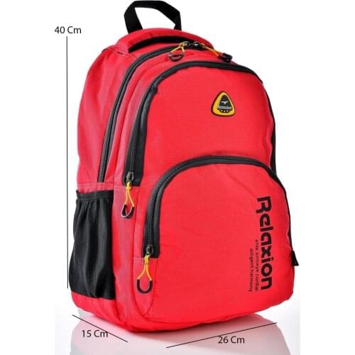 2051 school Backpack Red
