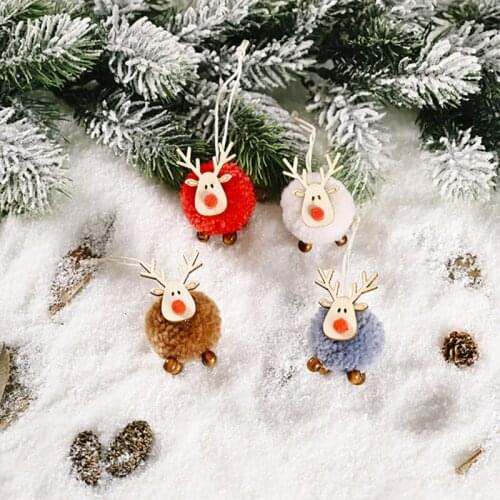 Lovely Christmas Felt Deer Pendant Decorations Christmas Tree Ornaments Pendant Decor For Home Gift Xmas Craft Home Decoretion