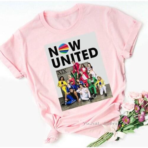 Fashion Now United T Shirt Girls Kpop Tshirt Women 2021 Pink Top Female Summer Graphic Tees 90s 00s Fans Clothes Casual T-Shirt