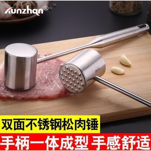 Germany Stainless Steel Steak Hammer Loose Meat Hammer Meat Press